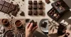 Chocolate product photography moodboard with flat lay, texture, gift and shadow setups