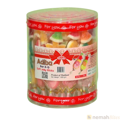 Adiba Bar -B -Q Soft Jelly Sticks Candy Thailand