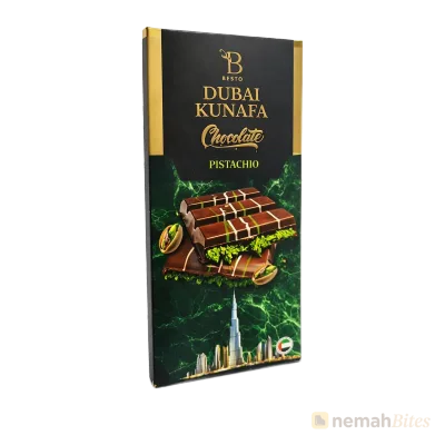Besto Dubai Pistachio Kunafa Chocolate Bar 100g