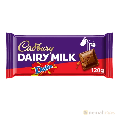 Cadbury Dairy Milk Chocolate 120g Daim Cadbury Dairy Milk Chocolate 120g Daim