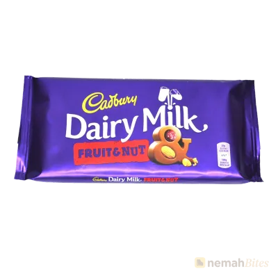 Cadbury Dairy Milk Fruit And Nut 180g Cadbury Dairy Milk Fruit And Nut 180g