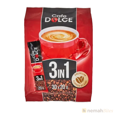 Cafe Dolce 3 in 1 Coffee 30X20 600g Cafe Dolce 3 in 1 Coffee 30X20 600g