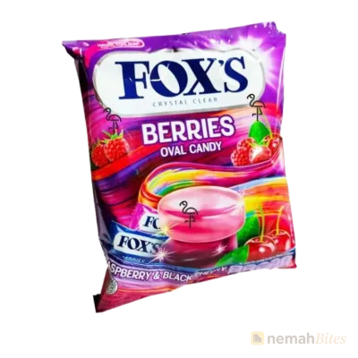Foxs Berries Oval Candy 125g Raspberry & Black Cherry Foxs Berries Oval Candy 125g Raspberry & Black Cherry