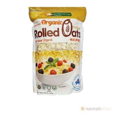 Health Paradise Rolled Oats 500g Organic Tender Pack Health Paradise Rolled Oats 500g Organic Tender Pack
