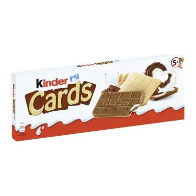 Kinder Cards Chocolate Biscuit 128g (Italy)