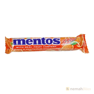 Mentos Orange Flavour Chewy Dragees 28.6g