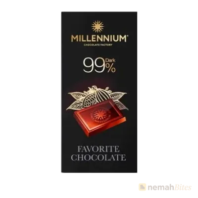 Millennium 99% Dark Chocolate 100g