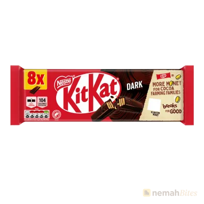 Nestlé KitKat Dark Chocolate 165.6g 8X