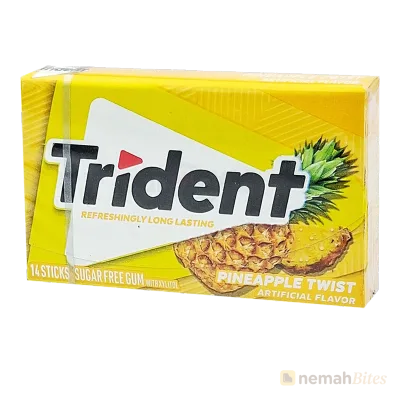 Trident Gum Pineapple Twist Artificial Flavor 14 Sticks