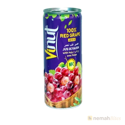 Vinut 100% Red Grape Juice 230ml Can