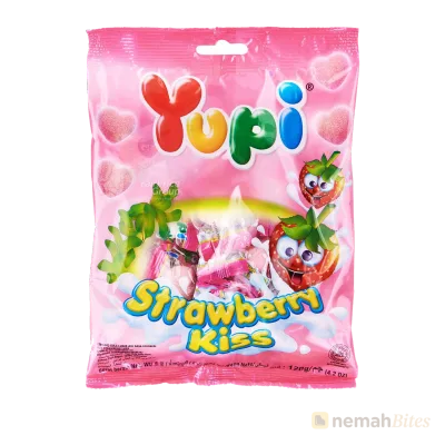Yupi Strawberry Kiss Candy 120g Yupi Strawberry Kiss Candy 120g