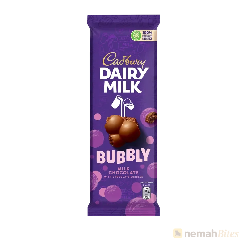 Cadbury Dairy Milk Chocolate 87g Bubbly Cadbury Dairy Milk Chocolate 87g Bubbly