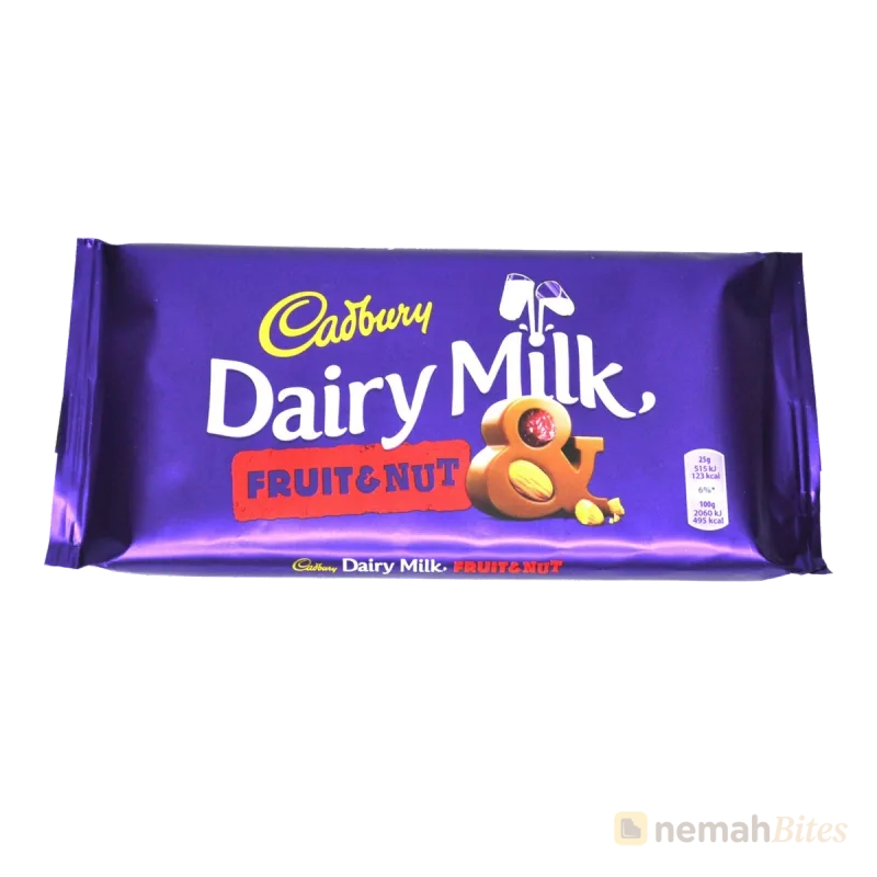 Cadbury Dairy Milk Fruit And Nut 180g Cadbury Dairy Milk Fruit And Nut 180g