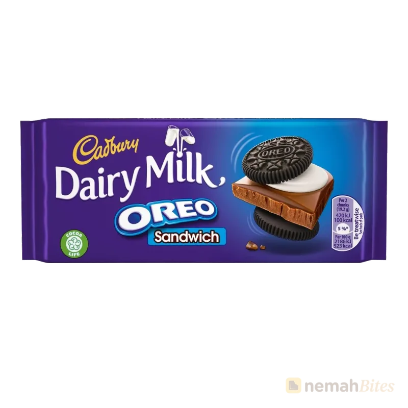 Cadbury Dairy Milk Oreo Chocolate 96g Sandwich Cadbury Dairy Milk Oreo Chocolate 96g Sandwich