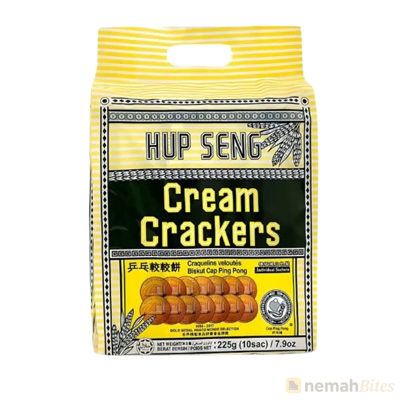 Hup Seng Cream Crackers 225g Pack Hup Seng ক্রিম Crackers 225 গ্রাম প্যাক