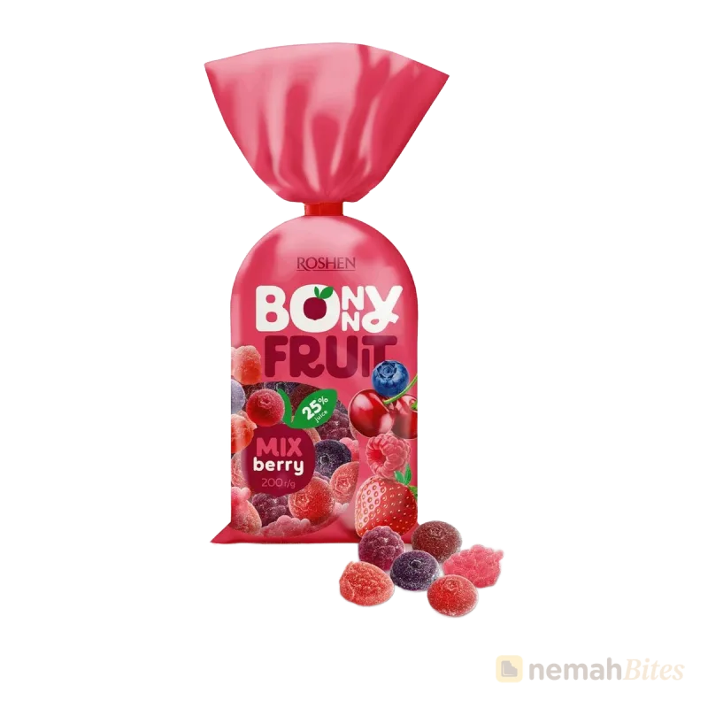 Roshen Bony Fruit Candy 200g Mix Berry Roshen Bony Fruit Candy 200g Mix Berry
