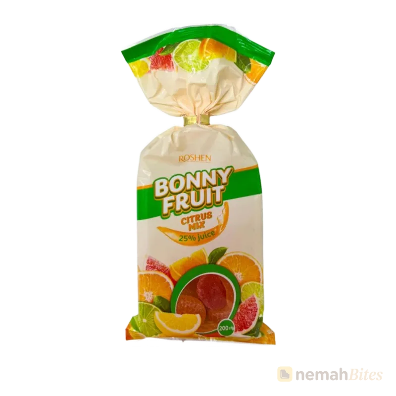 Roshen Bony Fruit Candy 200g Mix Citrus Roshen Bony Fruit Candy 200g Mix Citrus