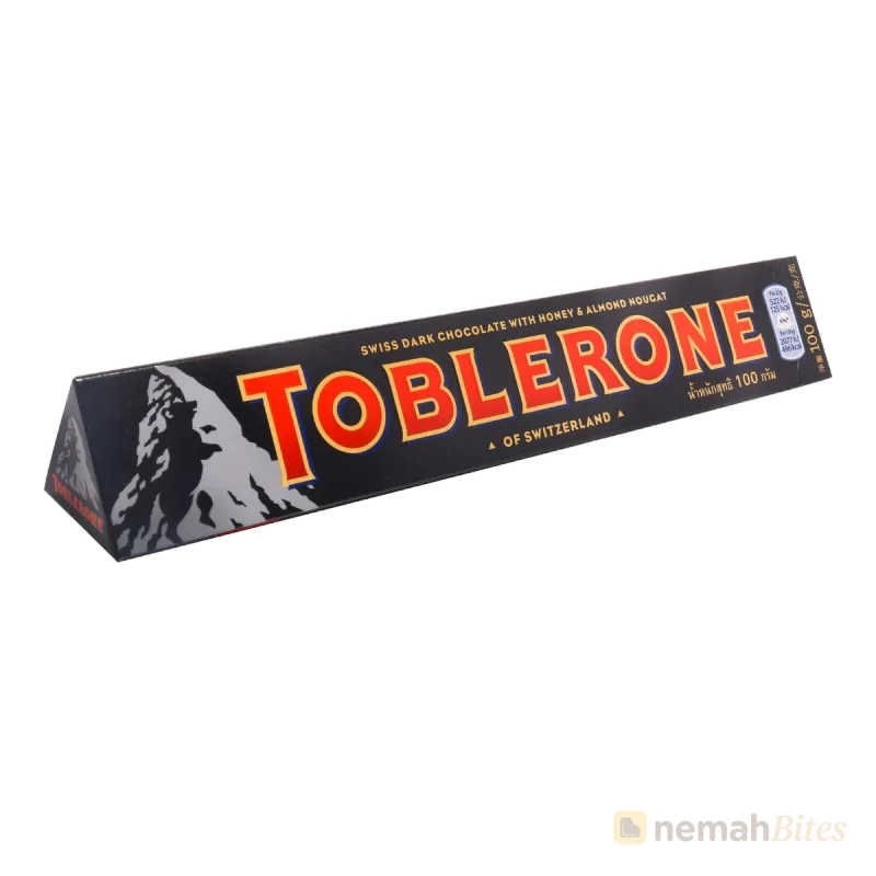 Toblerone Chocolate 100g Dark Honey & Almond Toblerone Chocolate 100g Dark Honey & Almond