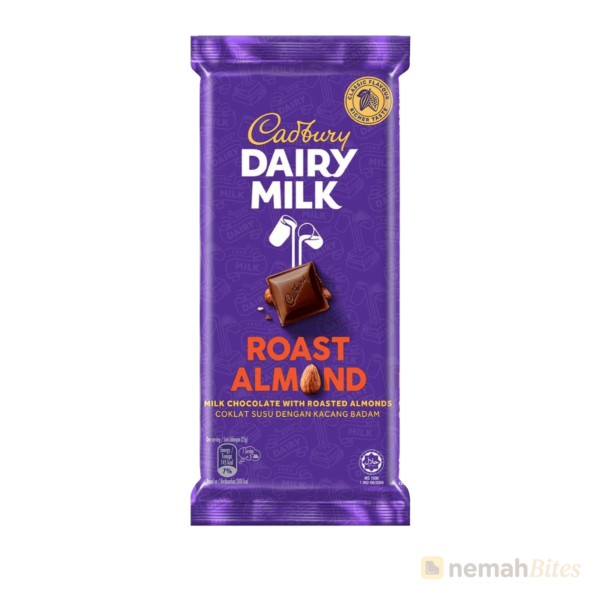 Cadbury Chocolate 130g Dairy Milk Roast Almond