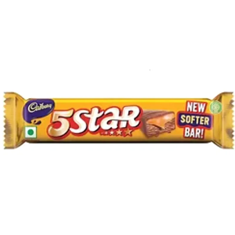 Cadbury Chocolate 20.2g 5 Star Softer Bar (4 pieces Combo)