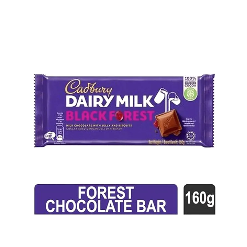 Cadbury Dairy Milk Black Forest Bar 160g