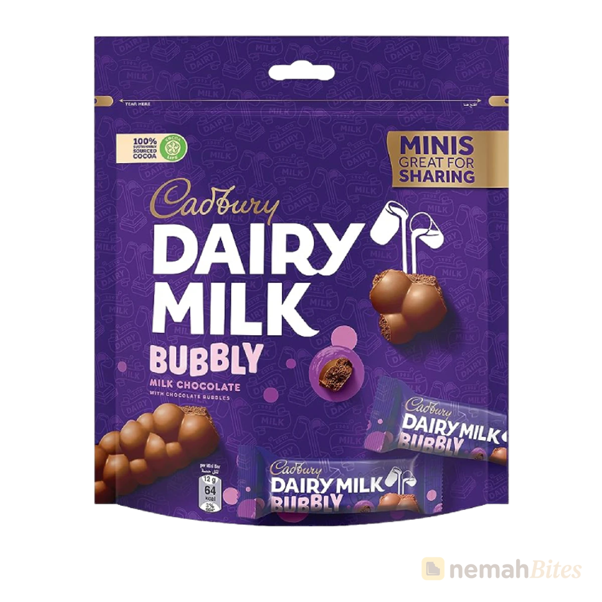 Cadbury Dairy Milk Chocolate 156g Bubbly Milk Minis