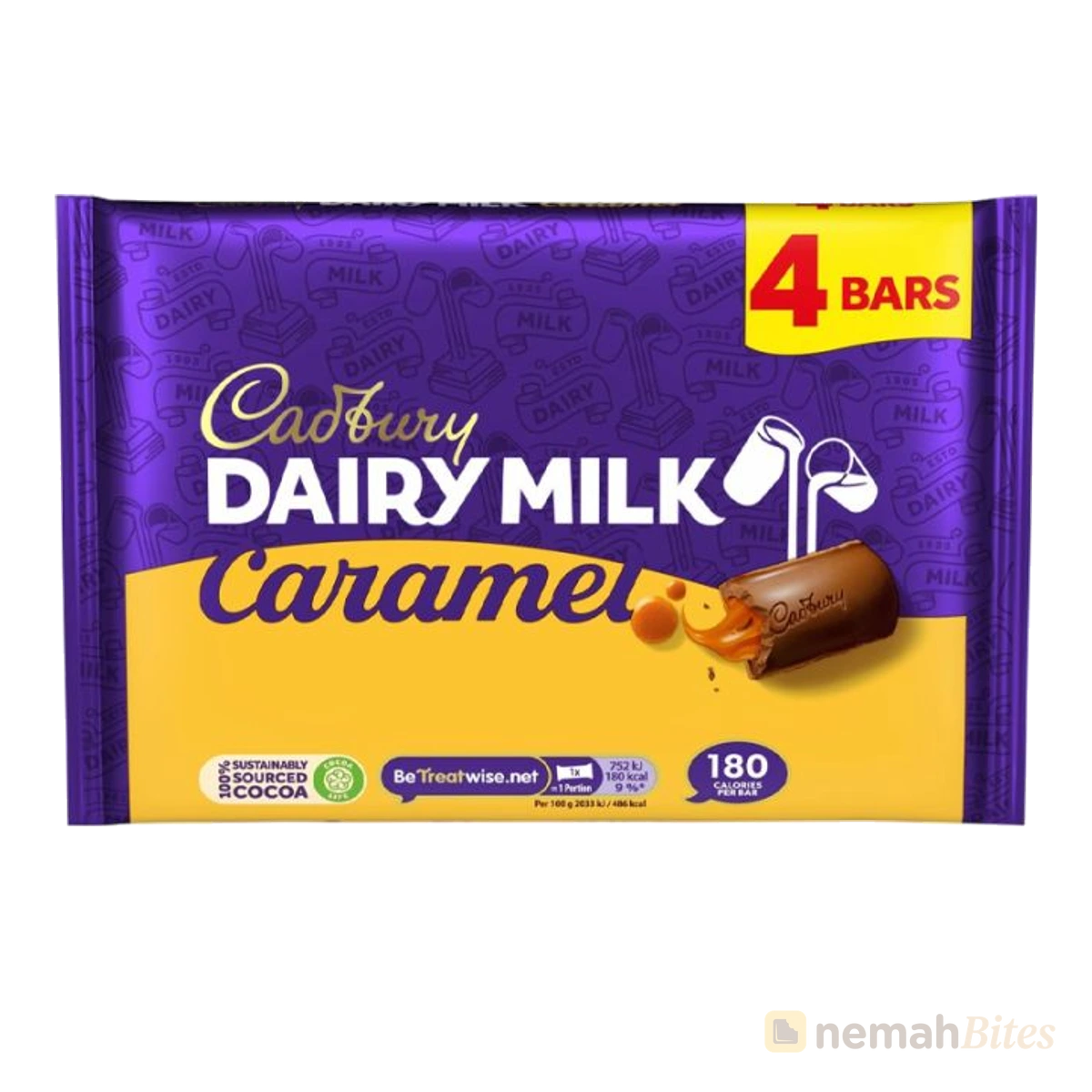 Cadbury Dairy Milk Chocolate 4X37g Caramel