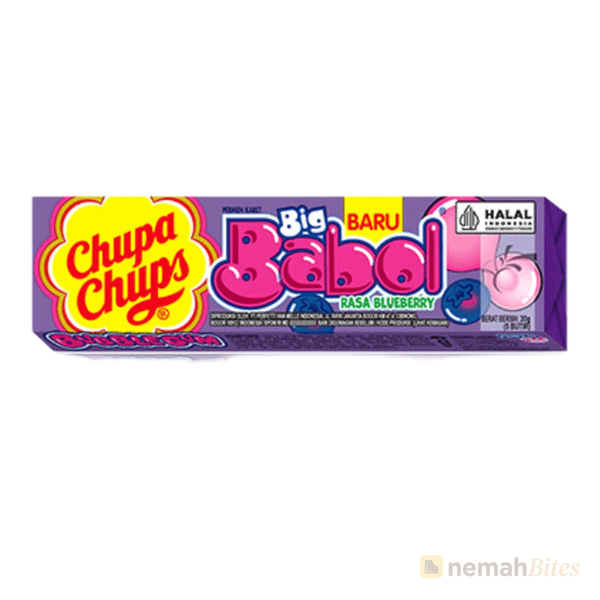 Chupa Chups Big Babol 20g Rasa Blueberry