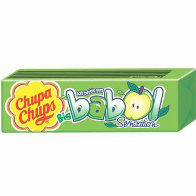 Chupa Chups Bubble Gum 11g Sour Green Apple Flavour