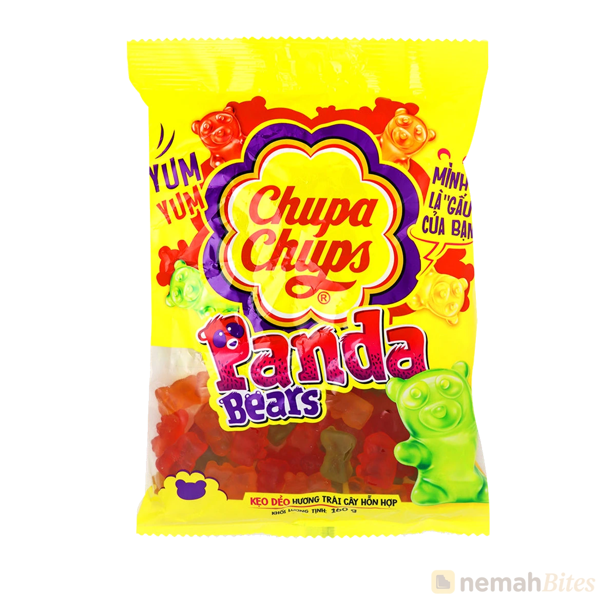 Chupa Chups Jelly Gum 160g Panda Bears