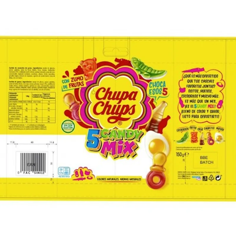 Chupa Chups Jelly Gum 90g Top Mix