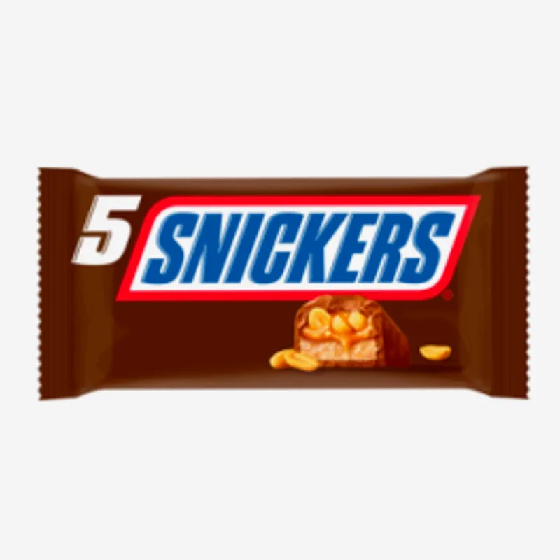 Chupa Chups Snickers Chocolate Original Pack 5 X 45g