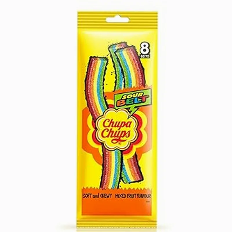 Chupa Chups Sour Belt Soft Candy 9g All Flavour