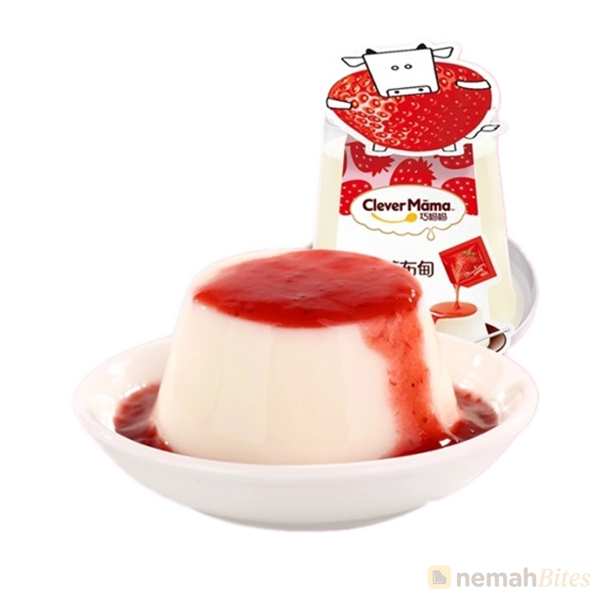 CleverMama Lactobacillus Pudding 125g Strawberry Jam