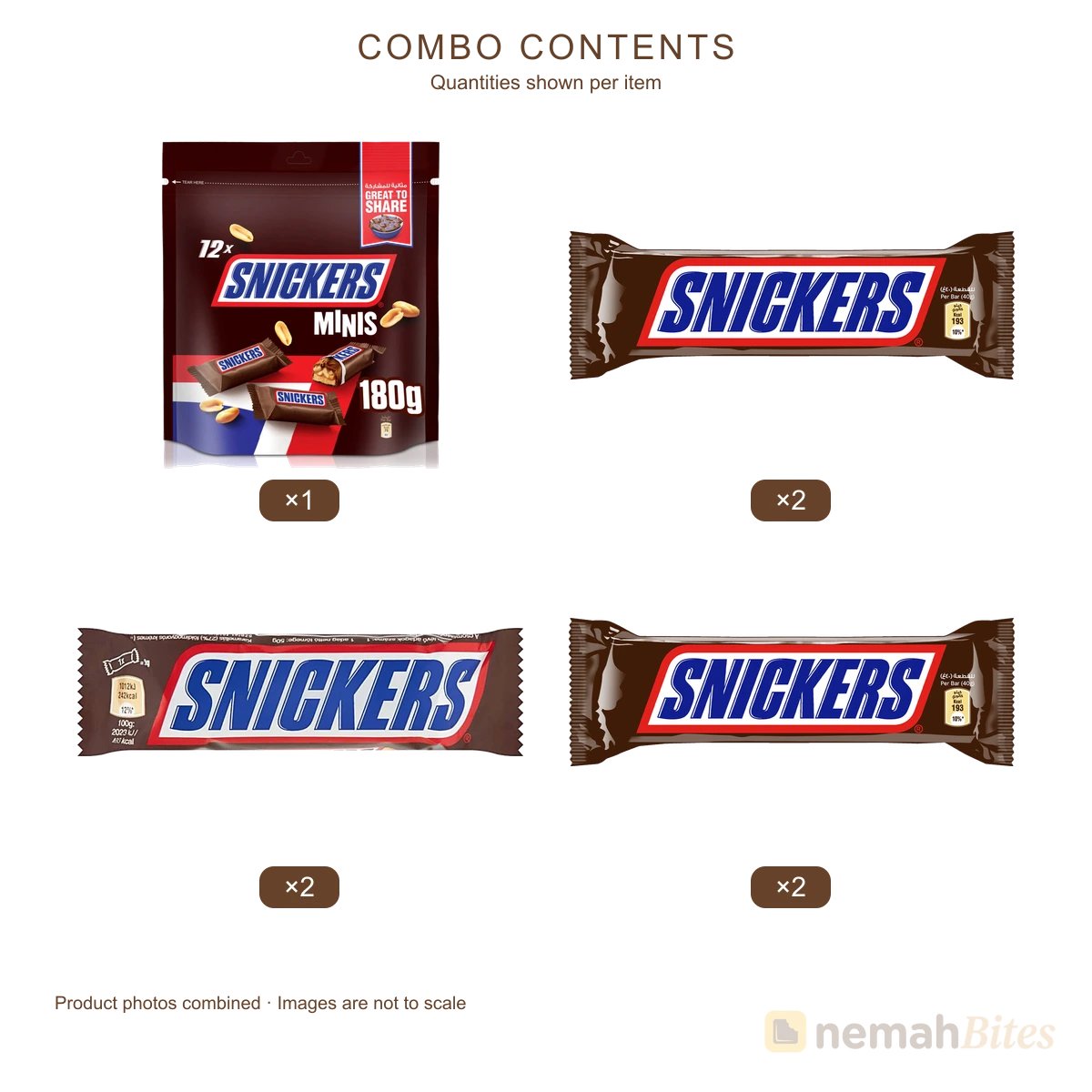 Snickers Filled & Bar Combo