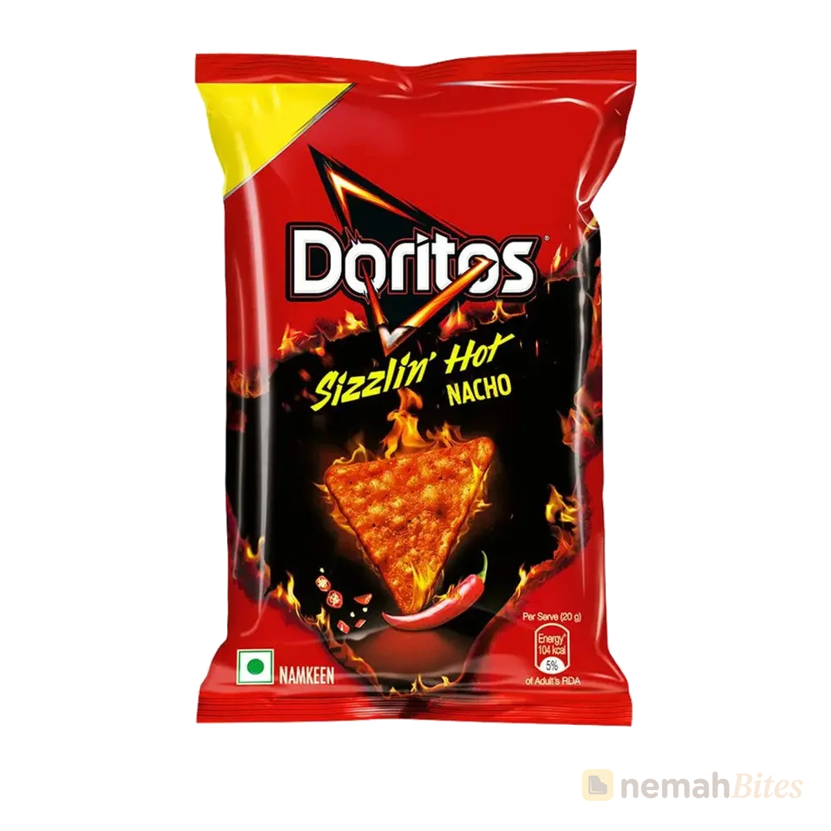 Doritos Chips 47.5g Sizzlin Hot Nacho