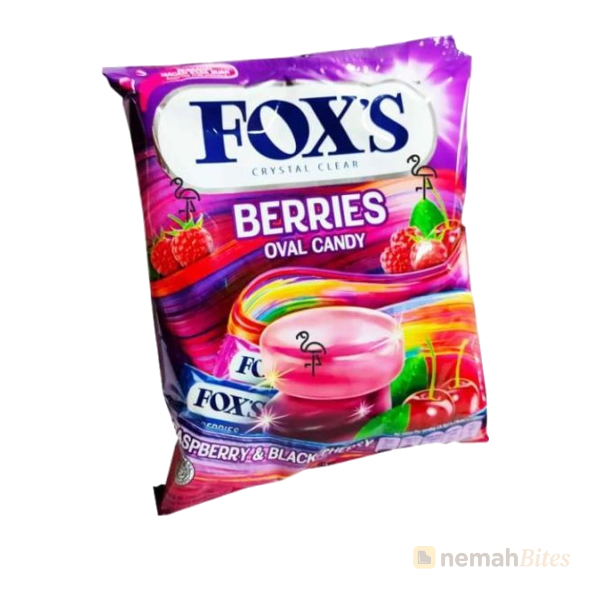 Foxs Berries Oval Candy 125g Raspberry & Black Cherry Foxs Berries Oval Candy 125g Raspberry & Black Cherry