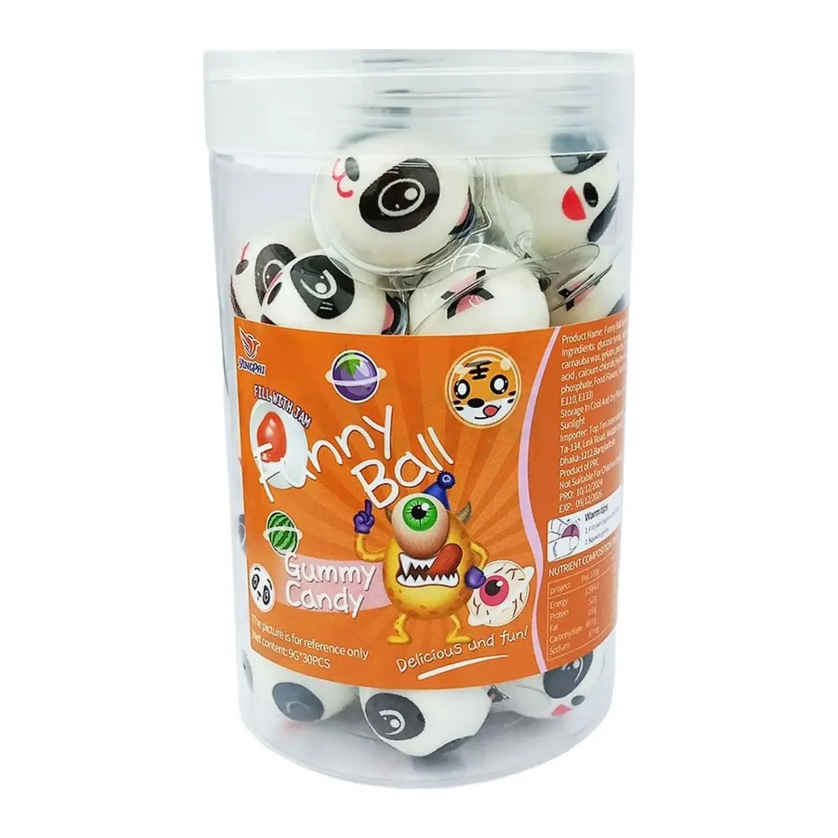 Funny Ball Gummy Candy 9g Funny Ball Gummy Candy 9g