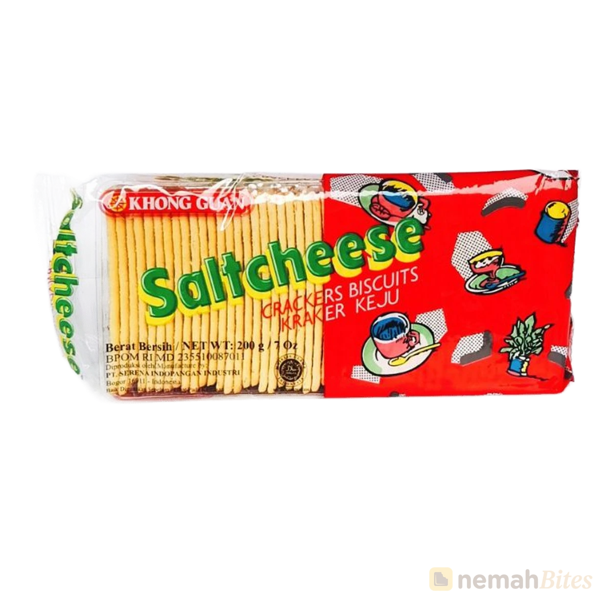 Khong Guan Salt cheese Crackers Biscuits 200g Kraker Keju Khong Guan Salt cheese Crackers Biscuits 200g Kraker Keju
