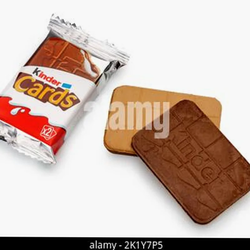 Kinder Cards Chocolate Biscuit 128g (Italy)