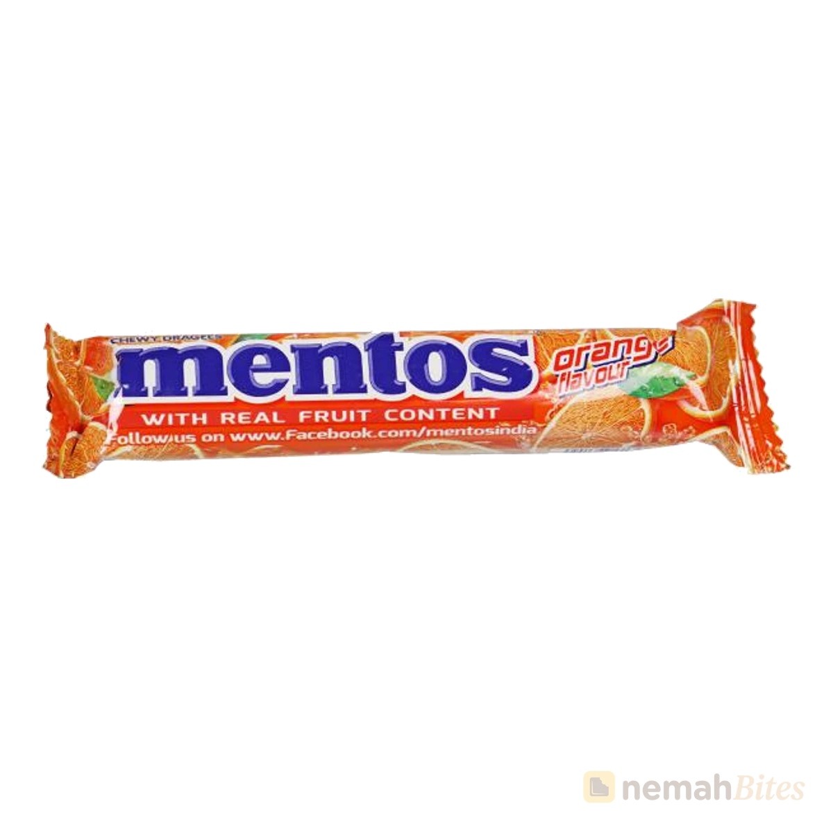 Mentos Orange Flavour Chewy Dragees 28.6g