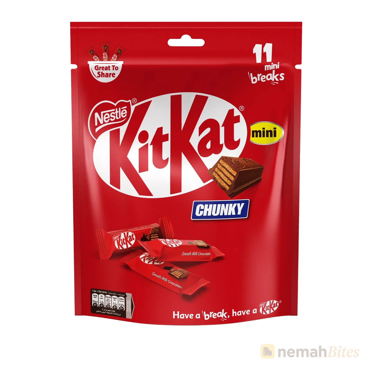 Nestlé KitKat Chunky Chocolate 176g Mini