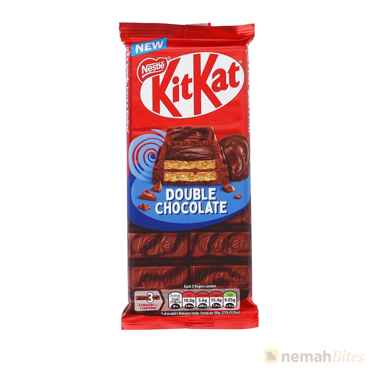 Nestlé KitKat Chocolate 3Fingers 99g Double Chocolate