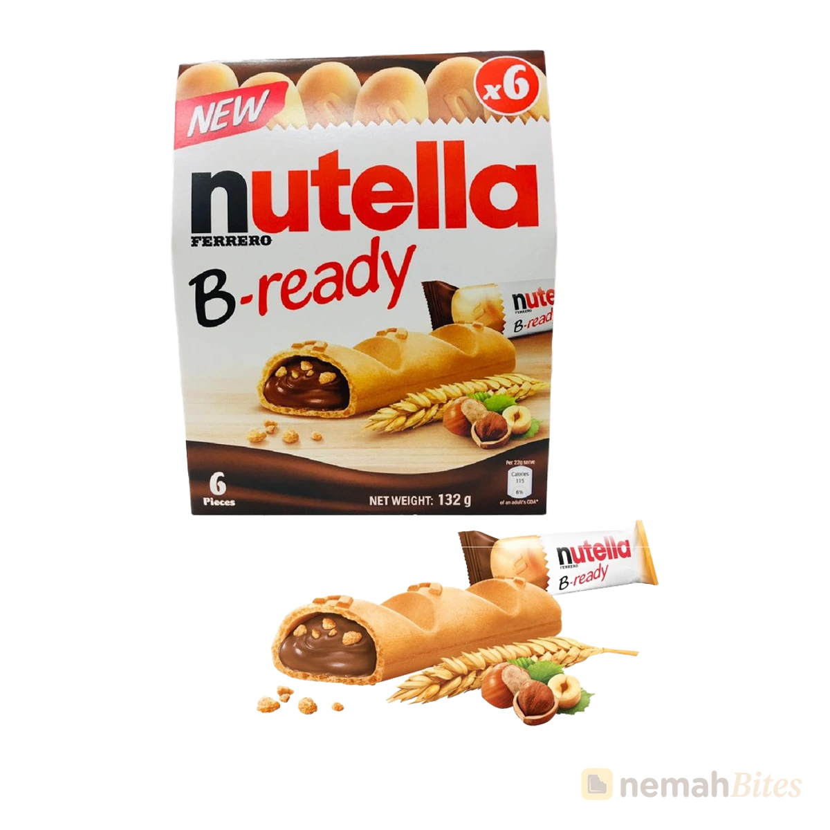 Nutella B-Ready 132g 6 Stick Ferrero