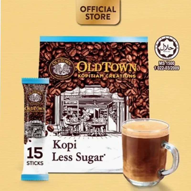 Old Town Kopi Less Suger 15 Stick 525g Old Town Kopi Less Suger 15 Stick 525g
