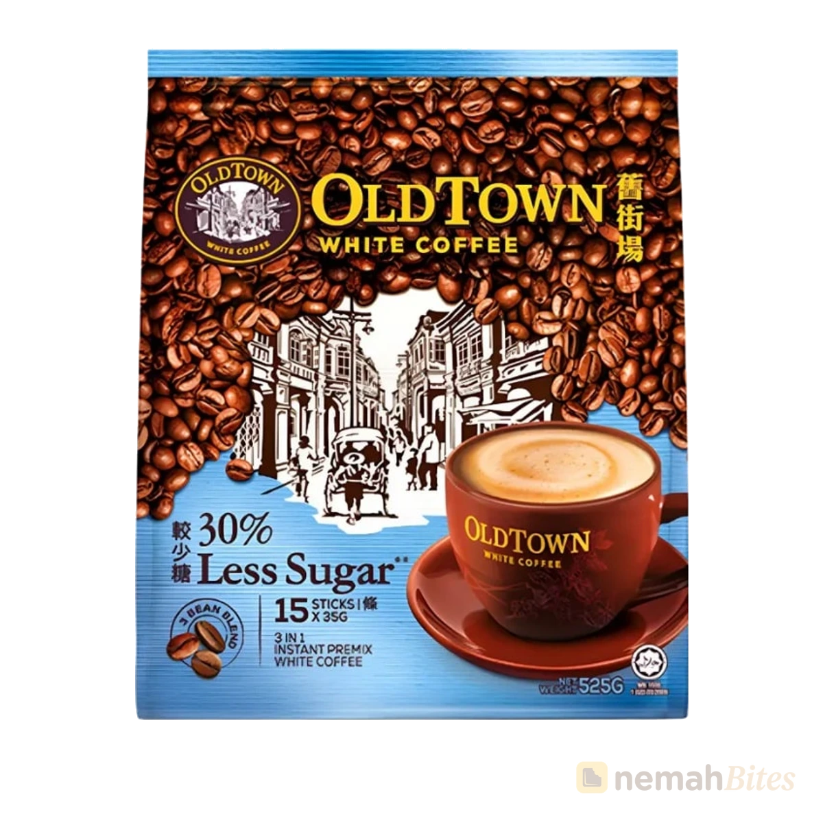 Old Town White Coffee 525g Less Sugar Old Town White Coffee 525g Less Sugar