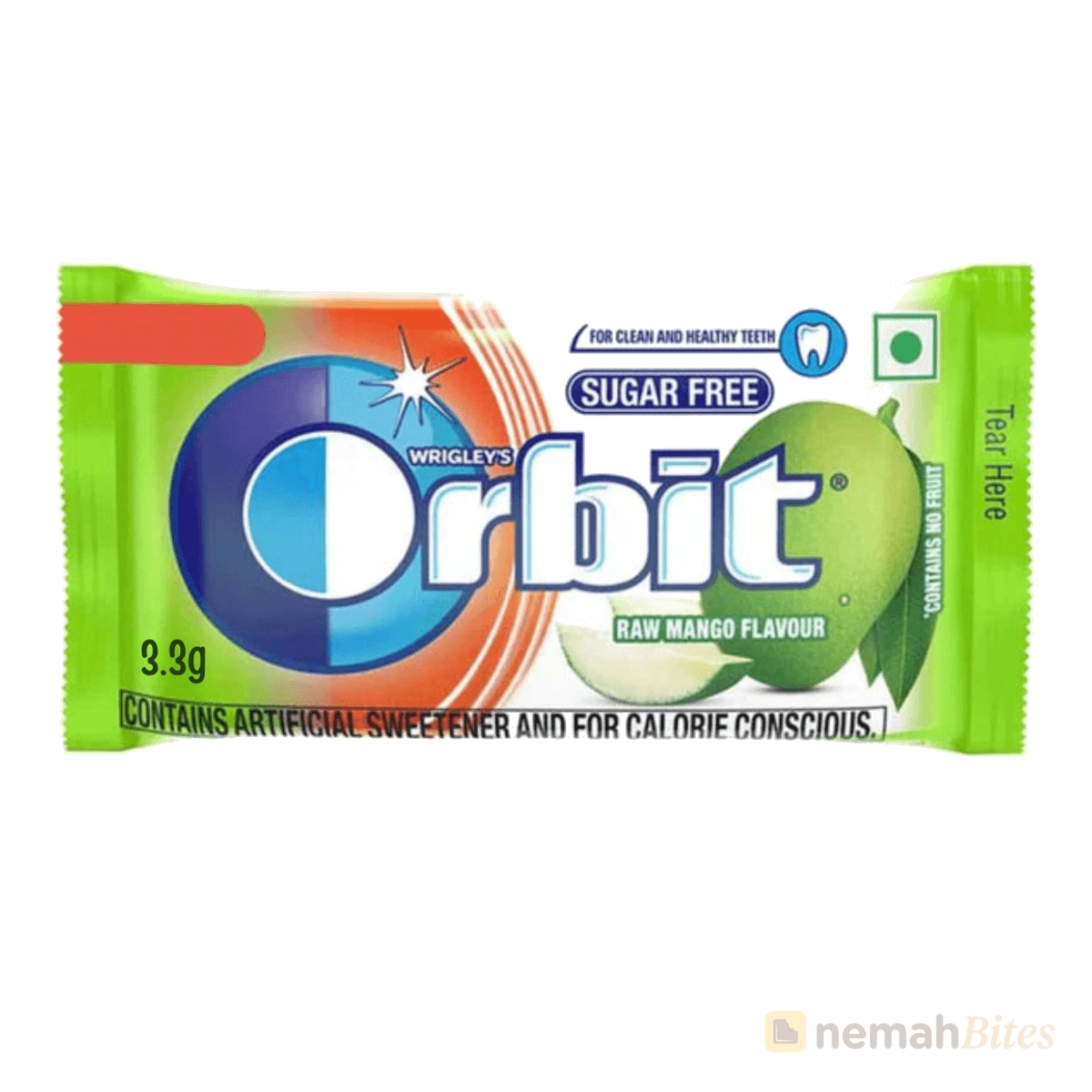 Orbit Chewing Gum 3.3g Raw Mango