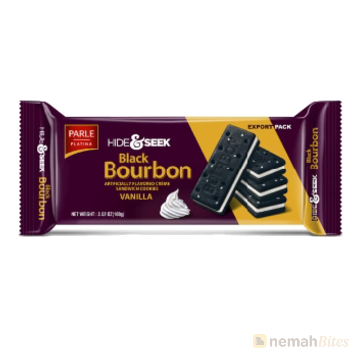 Parle Hide & Seek Biscuit 100g Black Bourbon Vanilla Parle Hide & Seek Biscuit 100g Black Bourbon Vanilla