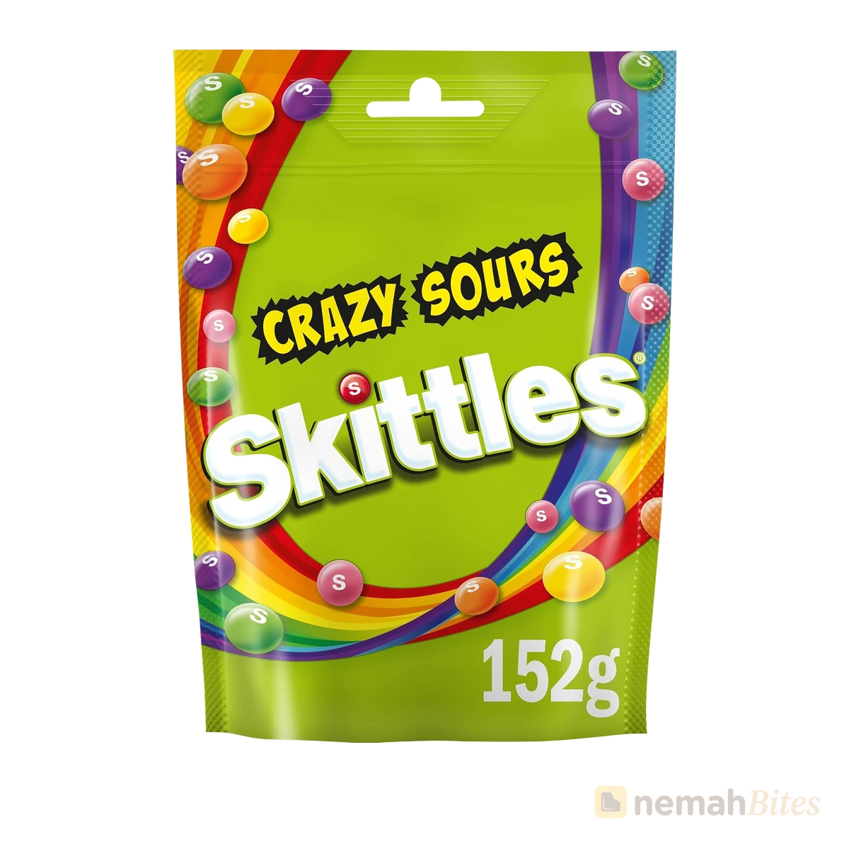 Skittles Crazy Sours Sweets Pouch Bag 152g