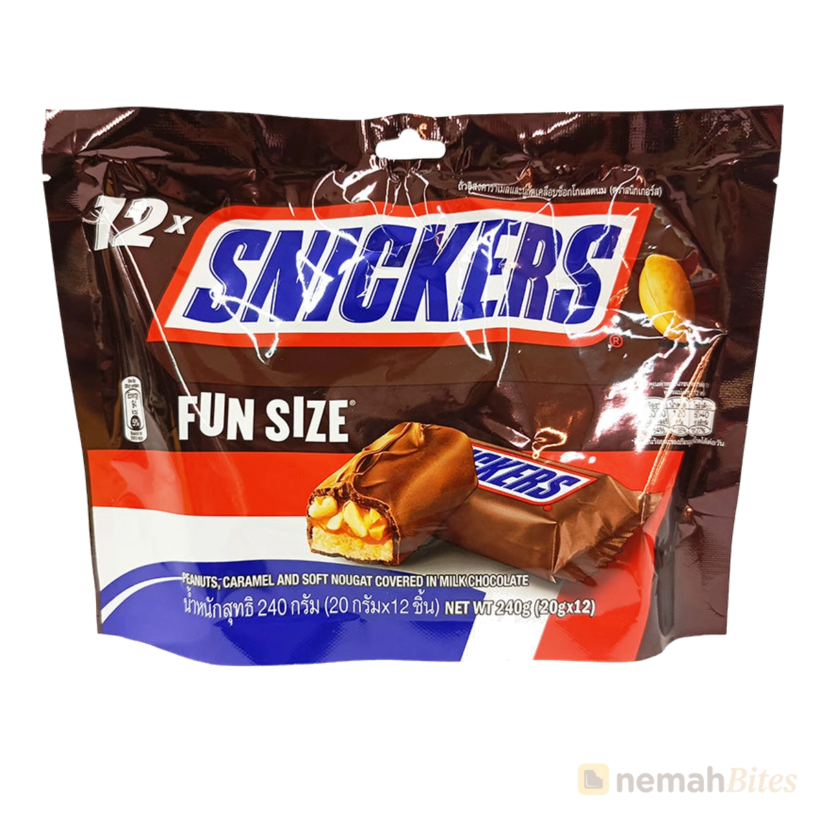 Snickers Snickers Chocolate Fun Size 240g Packed (12x20g)